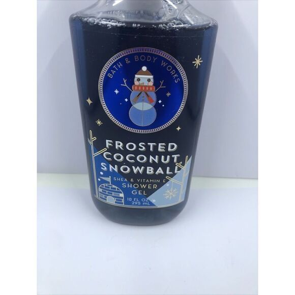FROSTED COCONUT SNOWBALL SHOWER GEL BATH & BODY WORKS BODY WASH 10 OZ - Picture 1 of 7